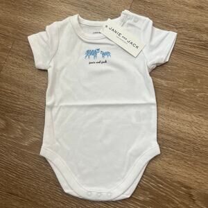 Janie & Jack Tiger Graphic Onesie‎ NWT size 0 to 3 month